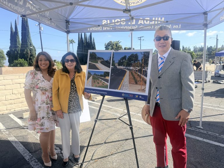 Christine Salazar at a Los Angeles County community project event